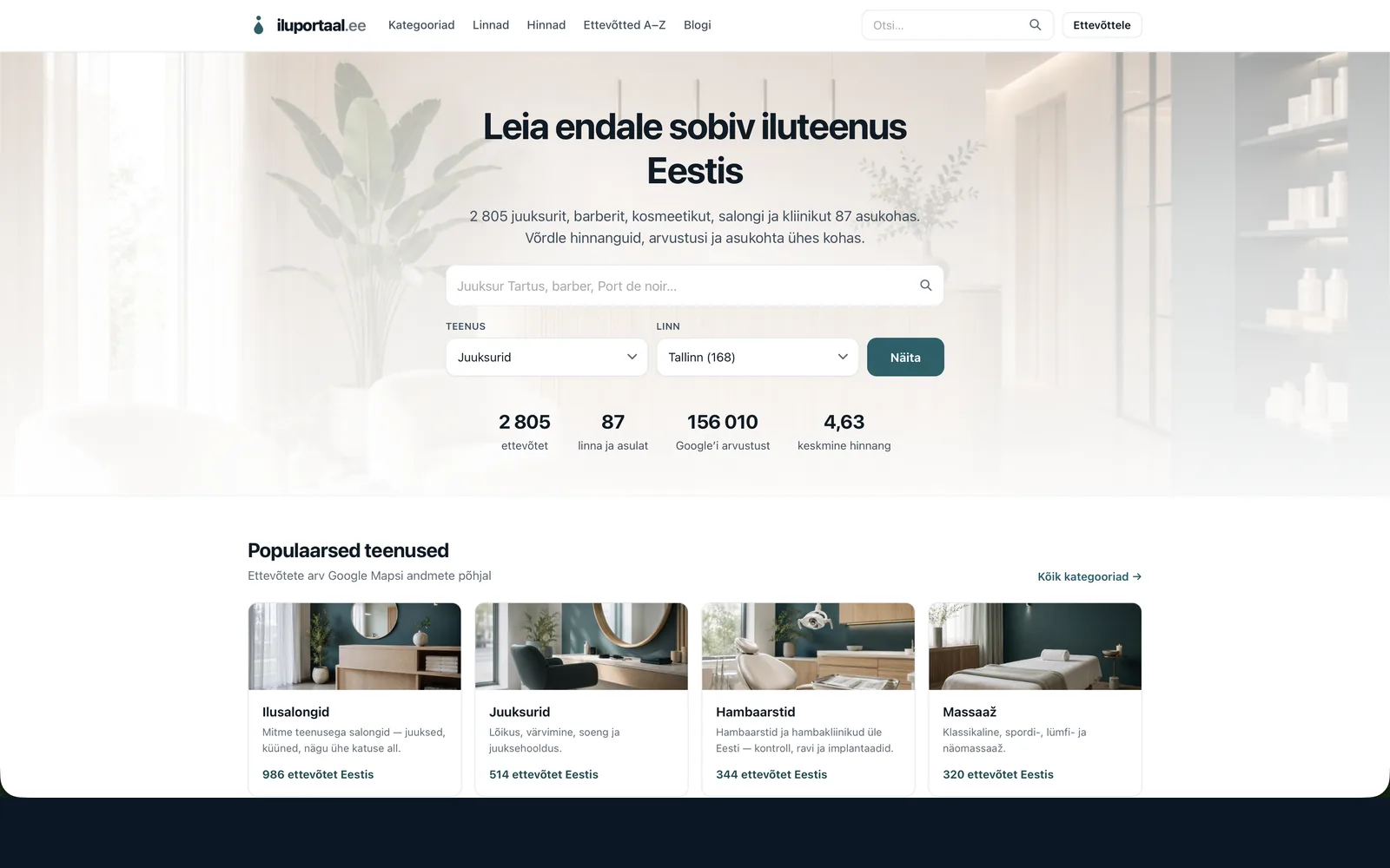 Iluportaal.ee — ekraanipilt