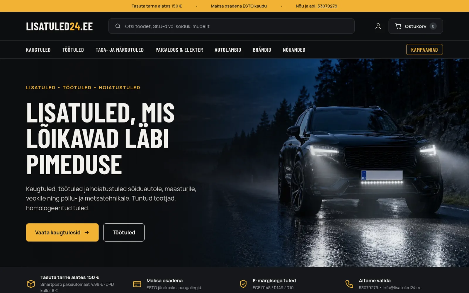 Lisatuled24.ee — ekraanipilt